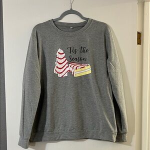 Festive Gray 'Tis the Season Sweatshirt